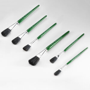BLACK HAIR ART BRUSHES STRAITH